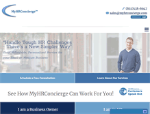 Tablet Screenshot of myhrconcierge.com